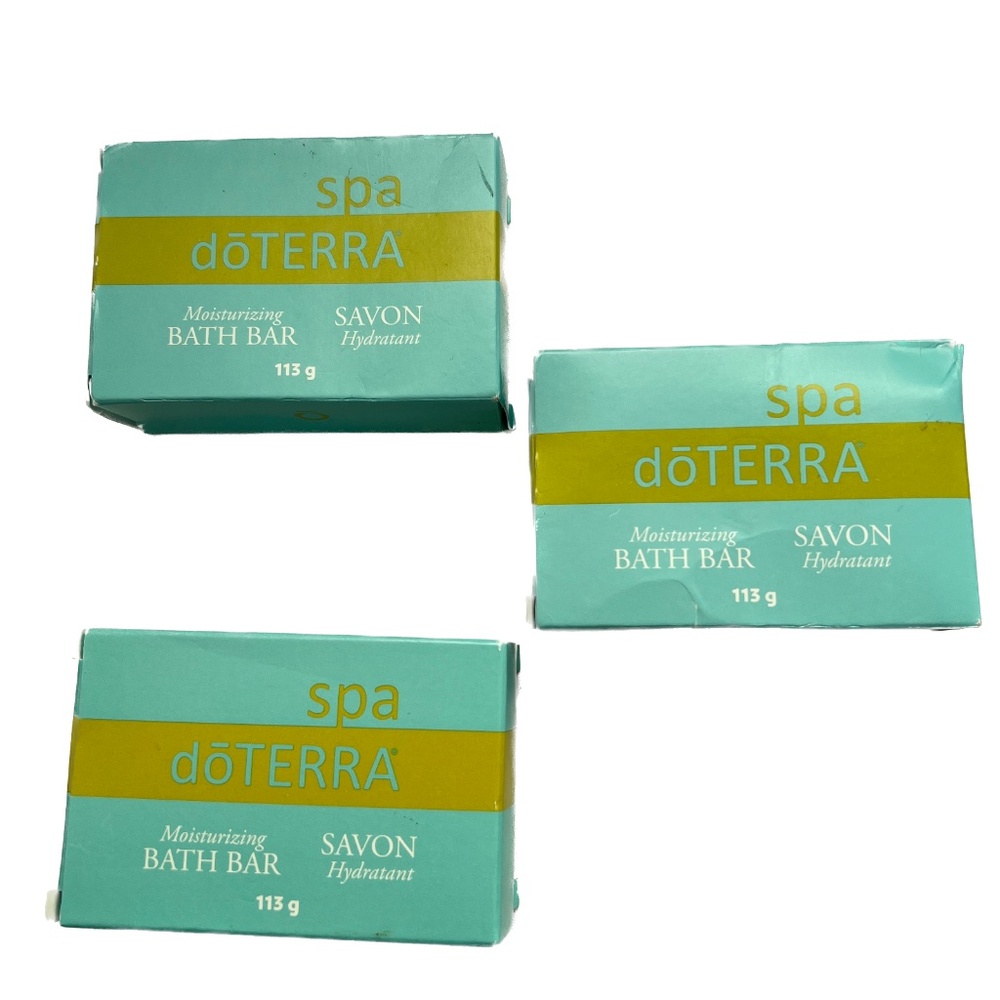 3 Spa Doterra Moisturizing Bath Bars Full Size 113 g Each